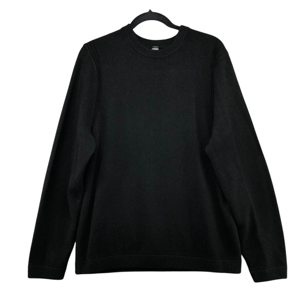 Lululemon Sweater Mens Medium Black 100% Cashmere Crewneck Knit Pullover